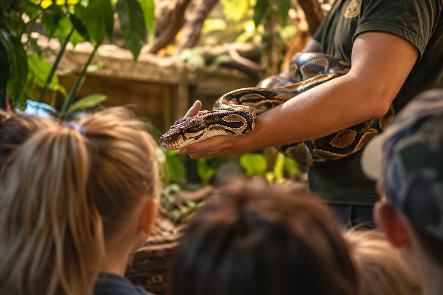 Schlangenführung im Terrarium